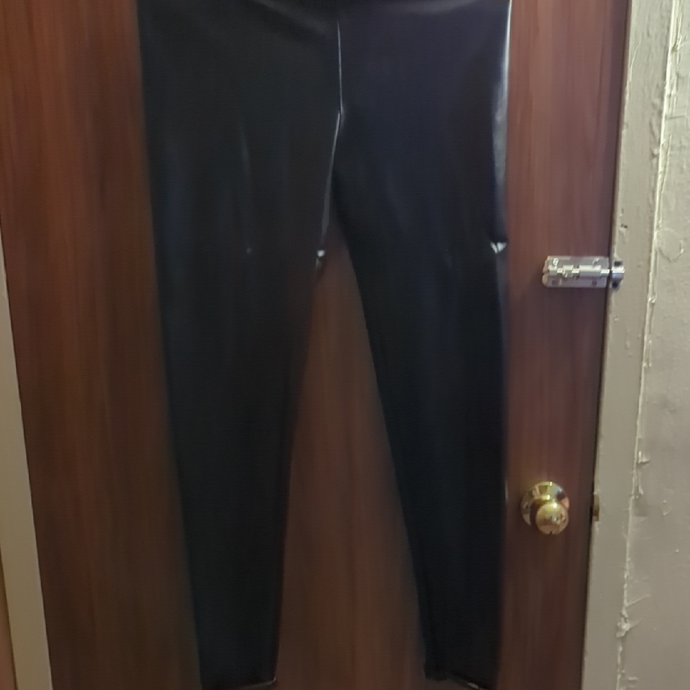 Black Women's Pants Leather